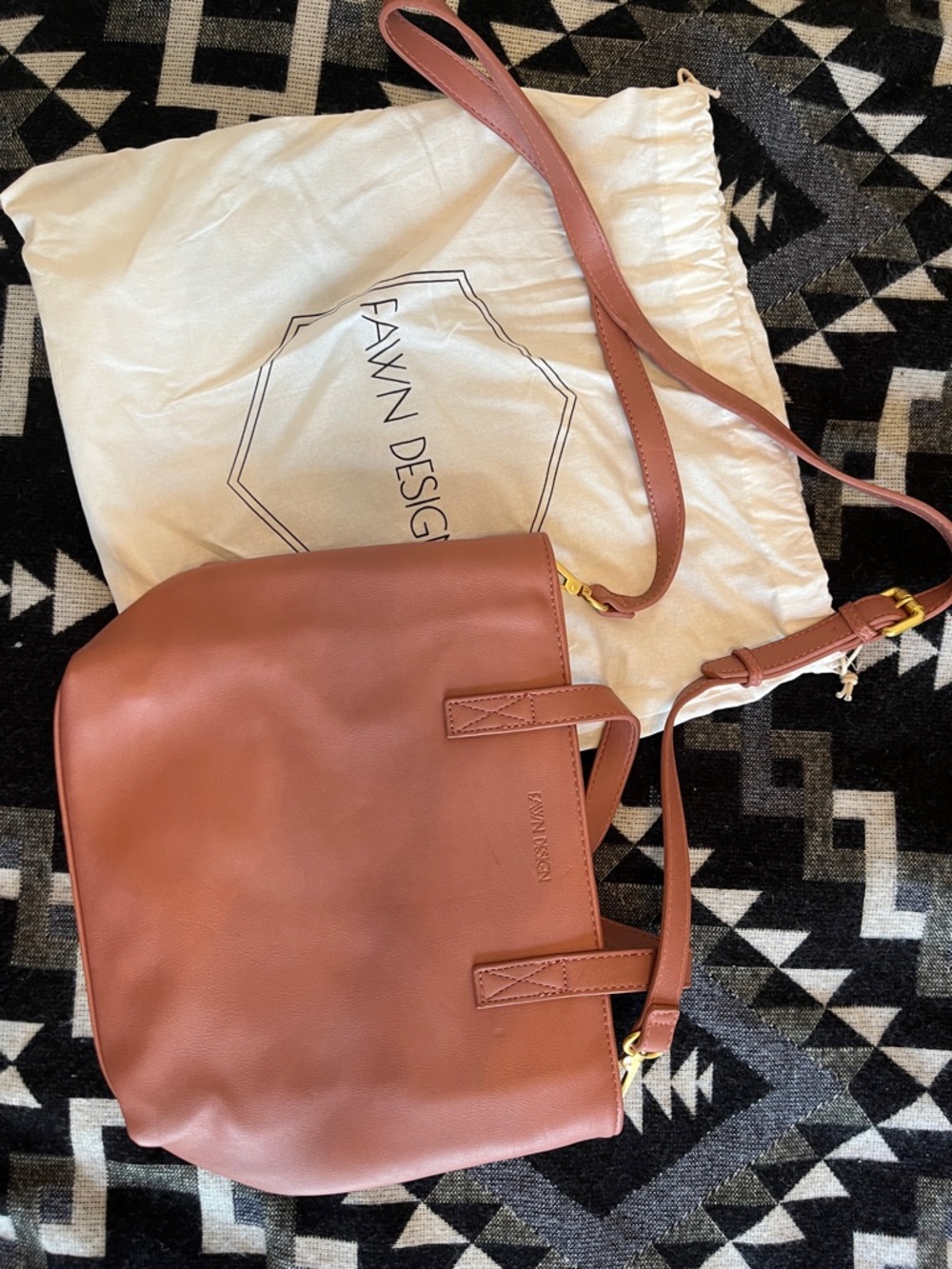 Fawn Design Rose Pink Mini Crossbody Bag